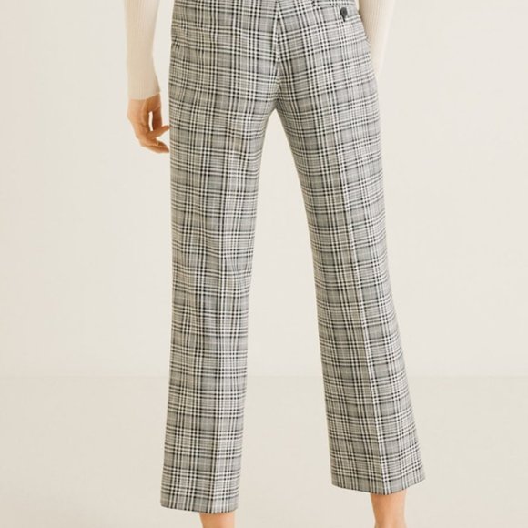 NWT Mango Plaid trousers size USA 2 EUR 34 - Picture 3 of 5
